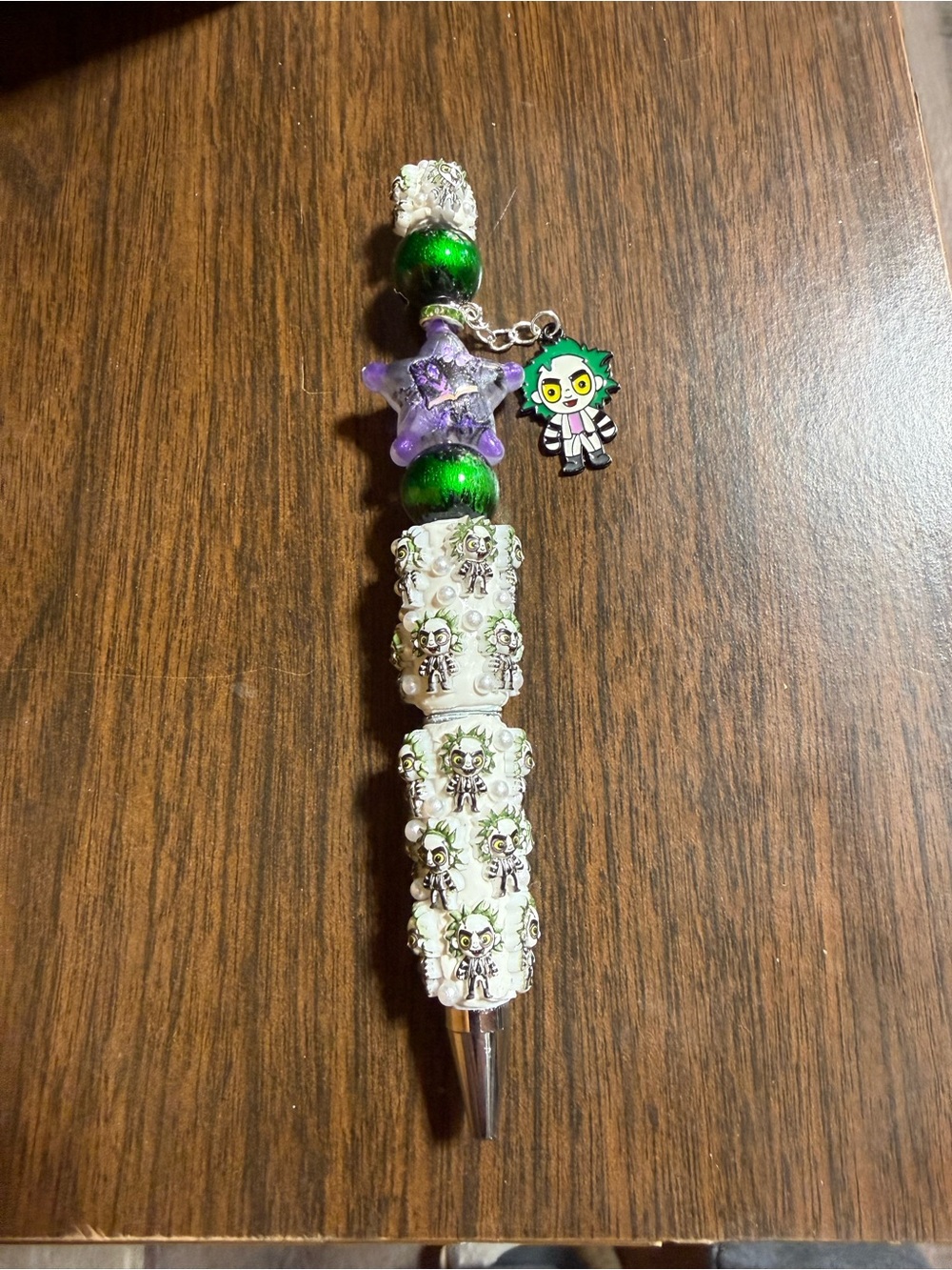 Green and Purple Beetlejuice Pen